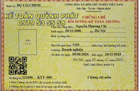 Học lấy bằng kế toán trưởng tại Bình Dương